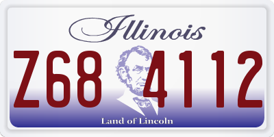 IL license plate Z684112