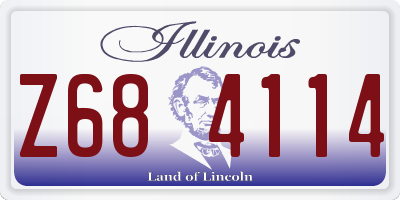 IL license plate Z684114