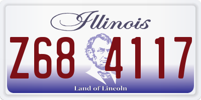 IL license plate Z684117