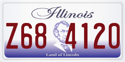 IL license plate Z684120