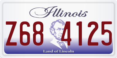IL license plate Z684125