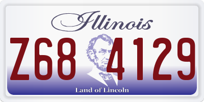 IL license plate Z684129