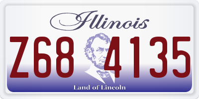 IL license plate Z684135