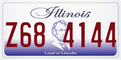IL license plate Z684144