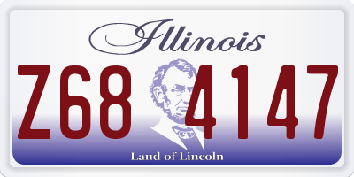 IL license plate Z684147
