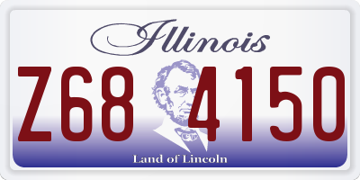 IL license plate Z684150