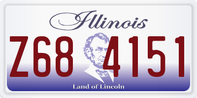 IL license plate Z684151