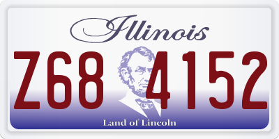 IL license plate Z684152