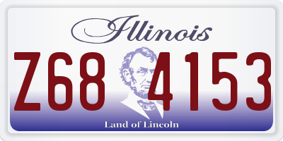 IL license plate Z684153