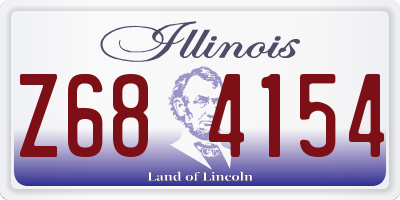 IL license plate Z684154