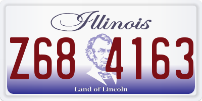 IL license plate Z684163