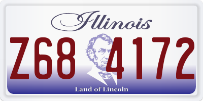 IL license plate Z684172