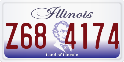 IL license plate Z684174