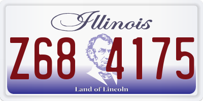 IL license plate Z684175