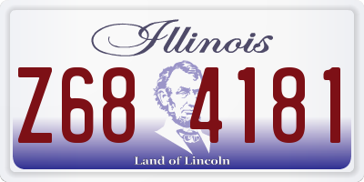 IL license plate Z684181
