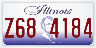 IL license plate Z684184