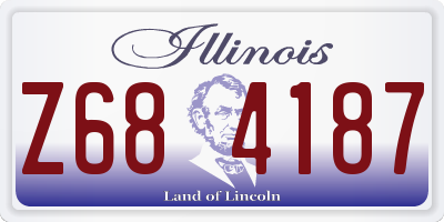 IL license plate Z684187
