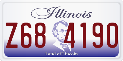 IL license plate Z684190
