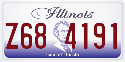 IL license plate Z684191
