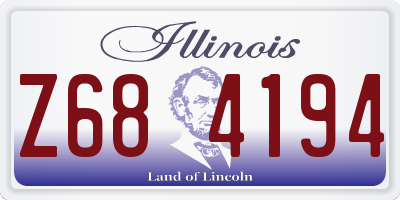 IL license plate Z684194