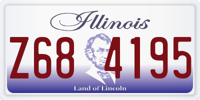IL license plate Z684195