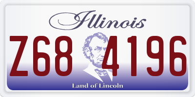 IL license plate Z684196