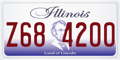 IL license plate Z684200