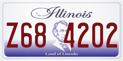 IL license plate Z684202