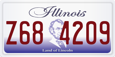IL license plate Z684209