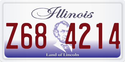 IL license plate Z684214
