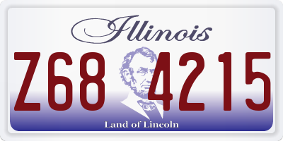 IL license plate Z684215