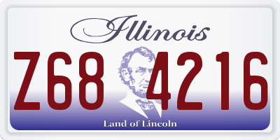 IL license plate Z684216