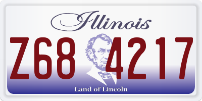 IL license plate Z684217