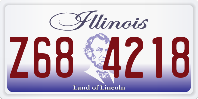 IL license plate Z684218