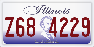 IL license plate Z684229