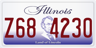 IL license plate Z684230