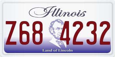 IL license plate Z684232
