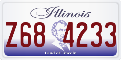 IL license plate Z684233