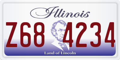 IL license plate Z684234