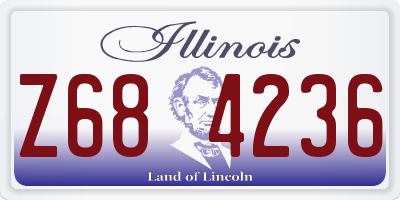 IL license plate Z684236