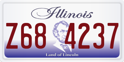 IL license plate Z684237