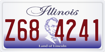 IL license plate Z684241