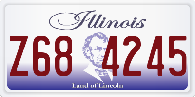 IL license plate Z684245