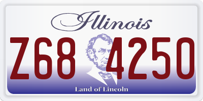 IL license plate Z684250