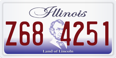 IL license plate Z684251