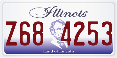 IL license plate Z684253