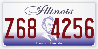 IL license plate Z684256