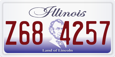 IL license plate Z684257