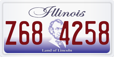 IL license plate Z684258