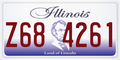 IL license plate Z684261